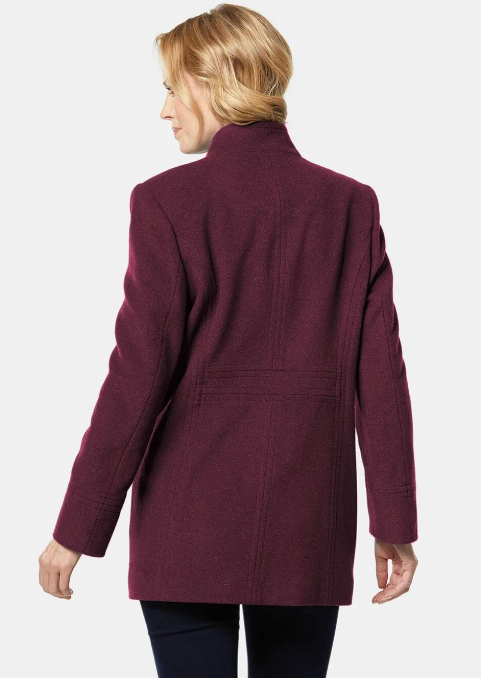 Unentbehrliche Wolljacke mit feinen Details