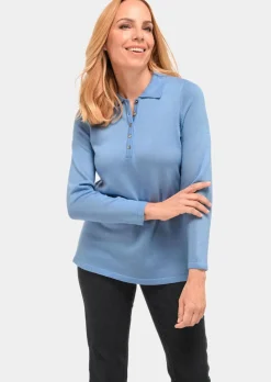 Unkomplizierter Pullover mit Polokragen