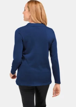 Unkomplizierter Pullover mit Polokragen