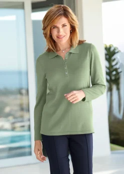 Unkomplizierter Pullover mit Polokragen