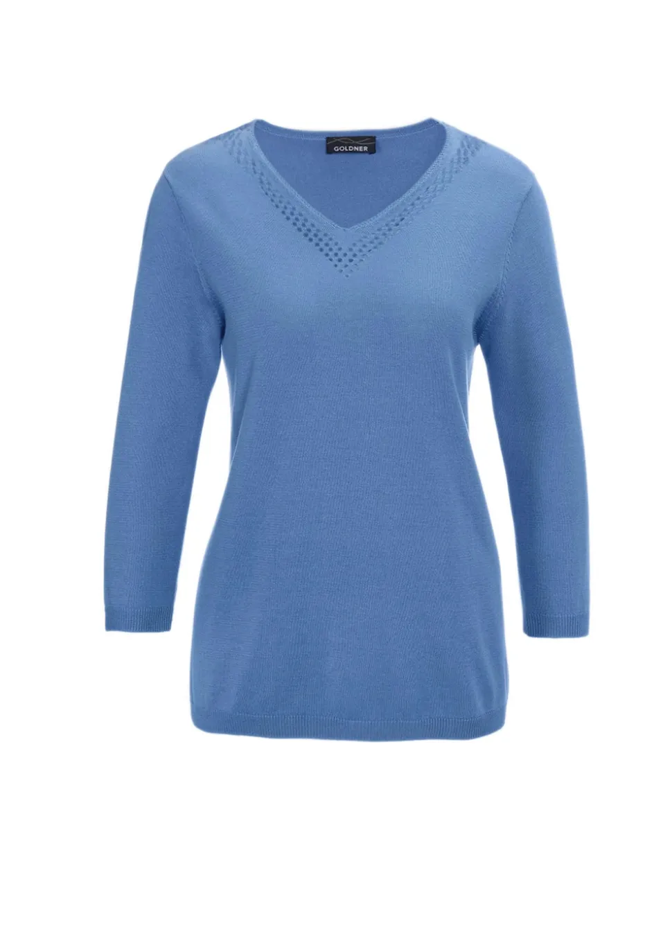 Unkomplizierter Pullover mit V-Ausschnitt