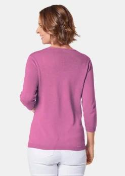 Unkomplizierter Pullover mit V-Ausschnitt