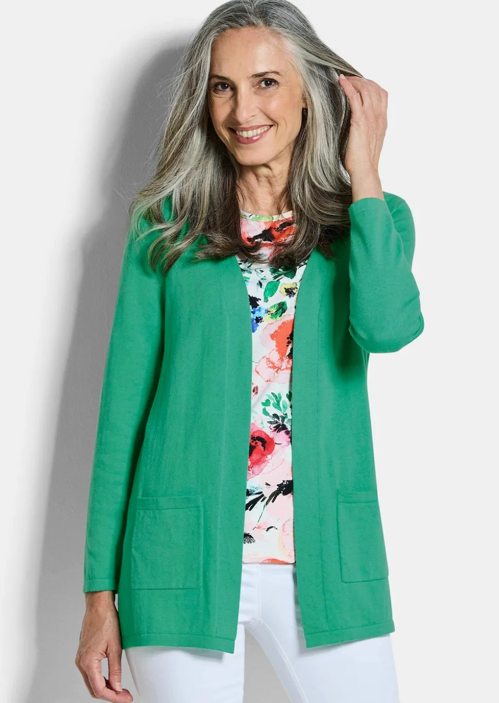 Verschlussloser Cardigan aus COTTAMIRA