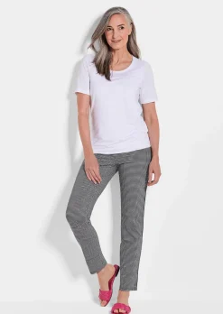 Vichy-Hose LOUISA in Seersucker Qualität