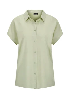 Viskose-Bluse mit Hemdkragen