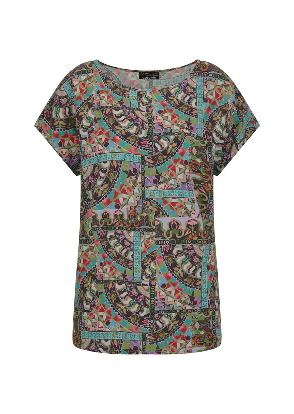 Viskose-Bluse mit Orient-Print