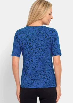 Viskoseshirt im Leo Look