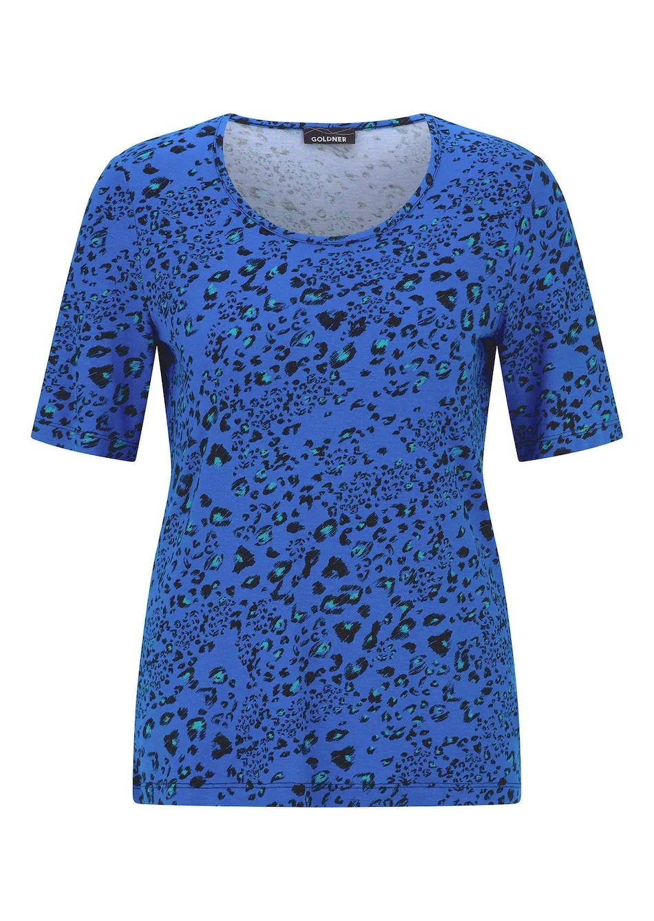 Viskoseshirt im Leo Look