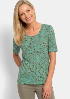 Viskoseshirt im Leo Look