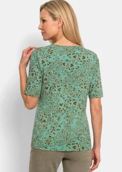 Viskoseshirt im Leo Look