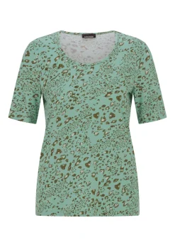 Viskoseshirt im Leo Look