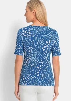 Viskoseshirt in modischem Animal Print