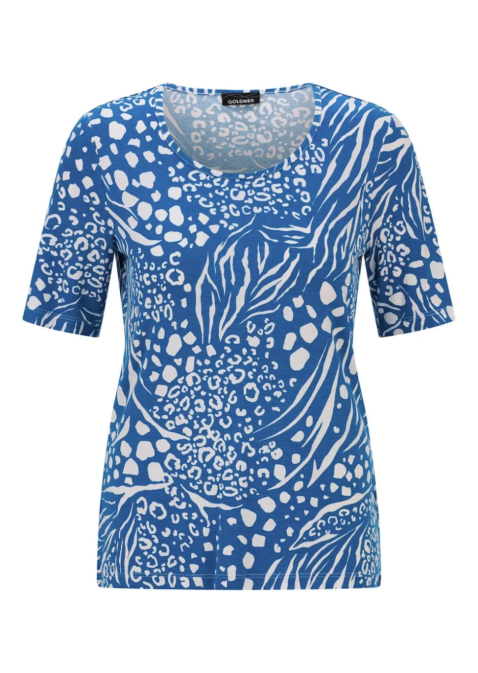 Viskoseshirt in modischem Animal Print