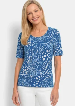Viskoseshirt in modischem Animal Print