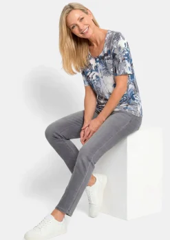 Viskoseshirt mit femininem Paisley-Print