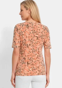 Viskoseshirt mit frischem All-over-Print