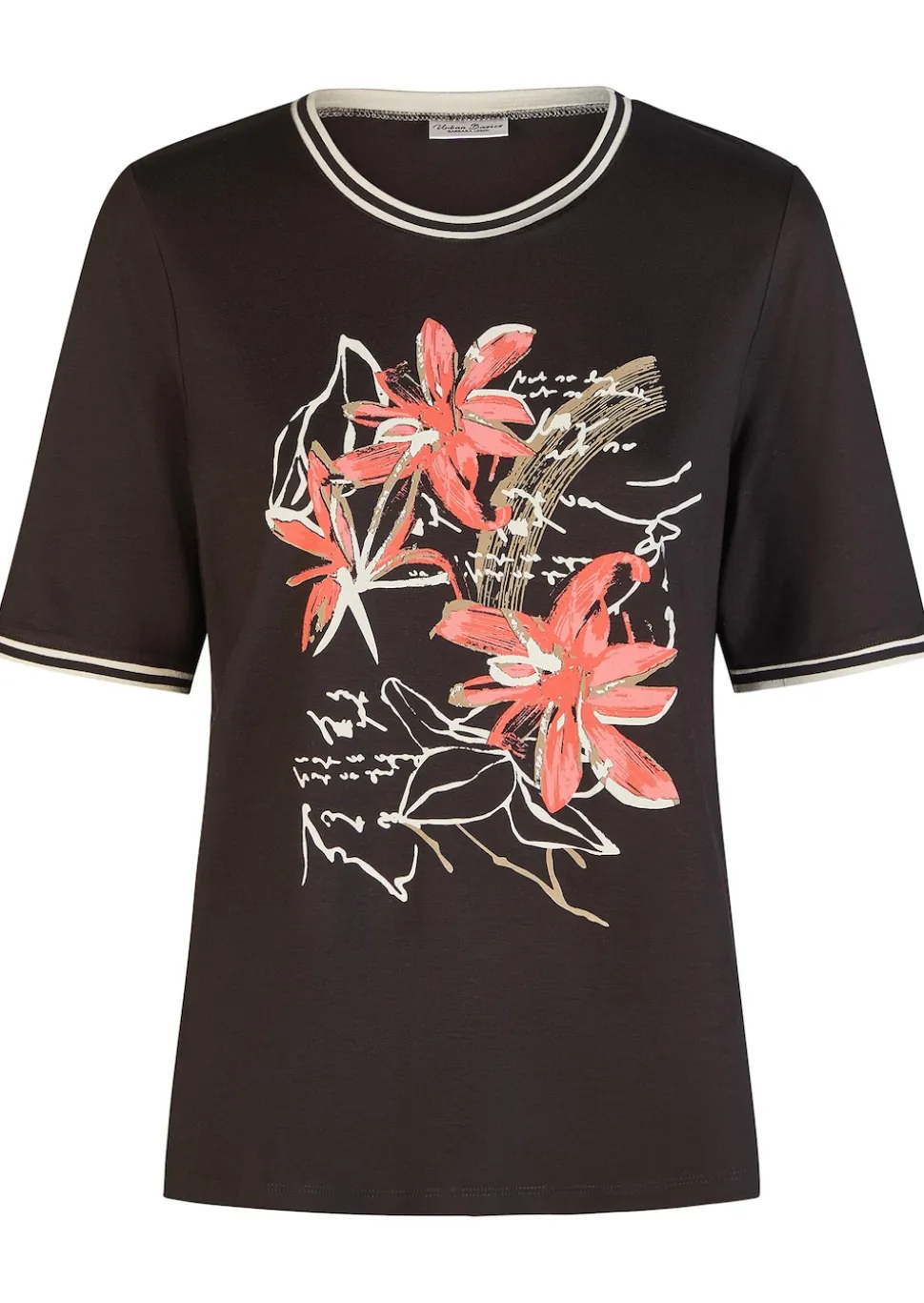 Viskose-Shirt mit Frontmotiv