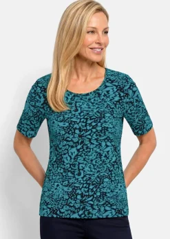 Viskoseshirt mit Leo Print