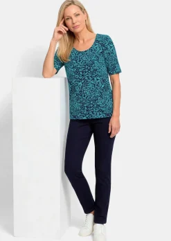 Viskoseshirt mit Leo Print