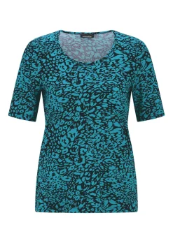 Viskoseshirt mit Leo Print