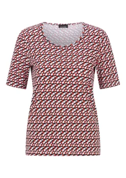 Viskoseshirt mit spannendem 3D-Print