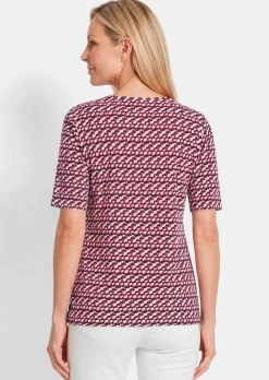 Viskoseshirt mit spannendem 3D-Print