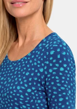 Viskoseshirt mit verspielten Tupfen