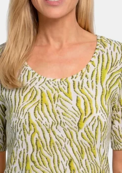Viskoseshirt mit Zebramuster