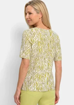 Viskoseshirt mit Zebramuster