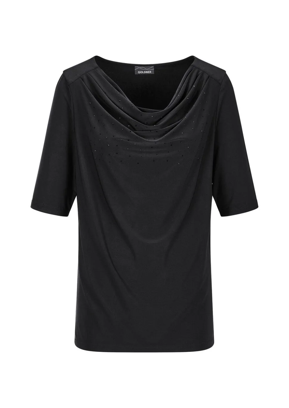 Wasserfallshirt mit Glitzersteinen