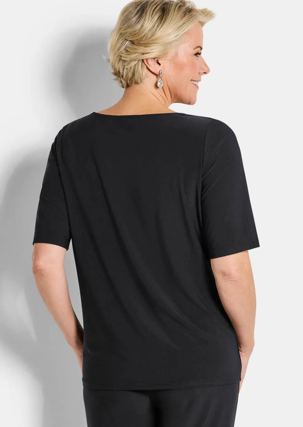 Wasserfallshirt mit Glitzersteinen