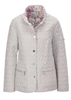 Wattierte Wendejacke mit Druckmuster