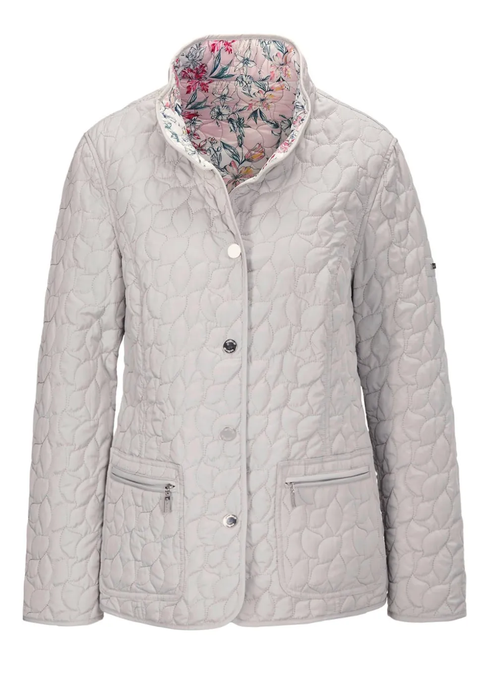 Wattierte Wendejacke mit Druckmuster