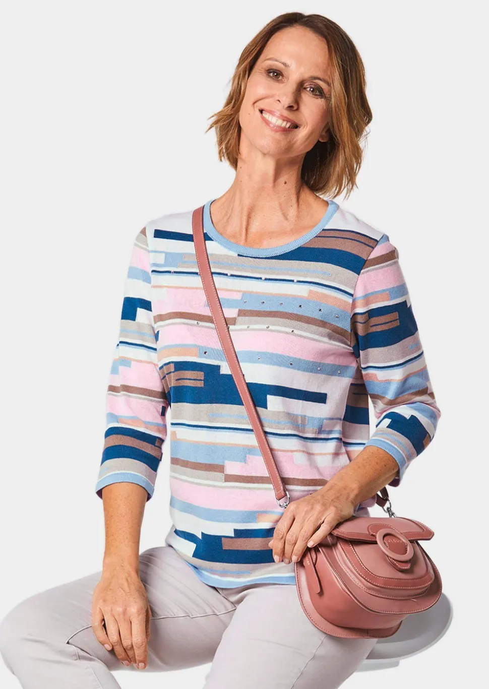Weicher Pullover mit hochwertiger Intarsie