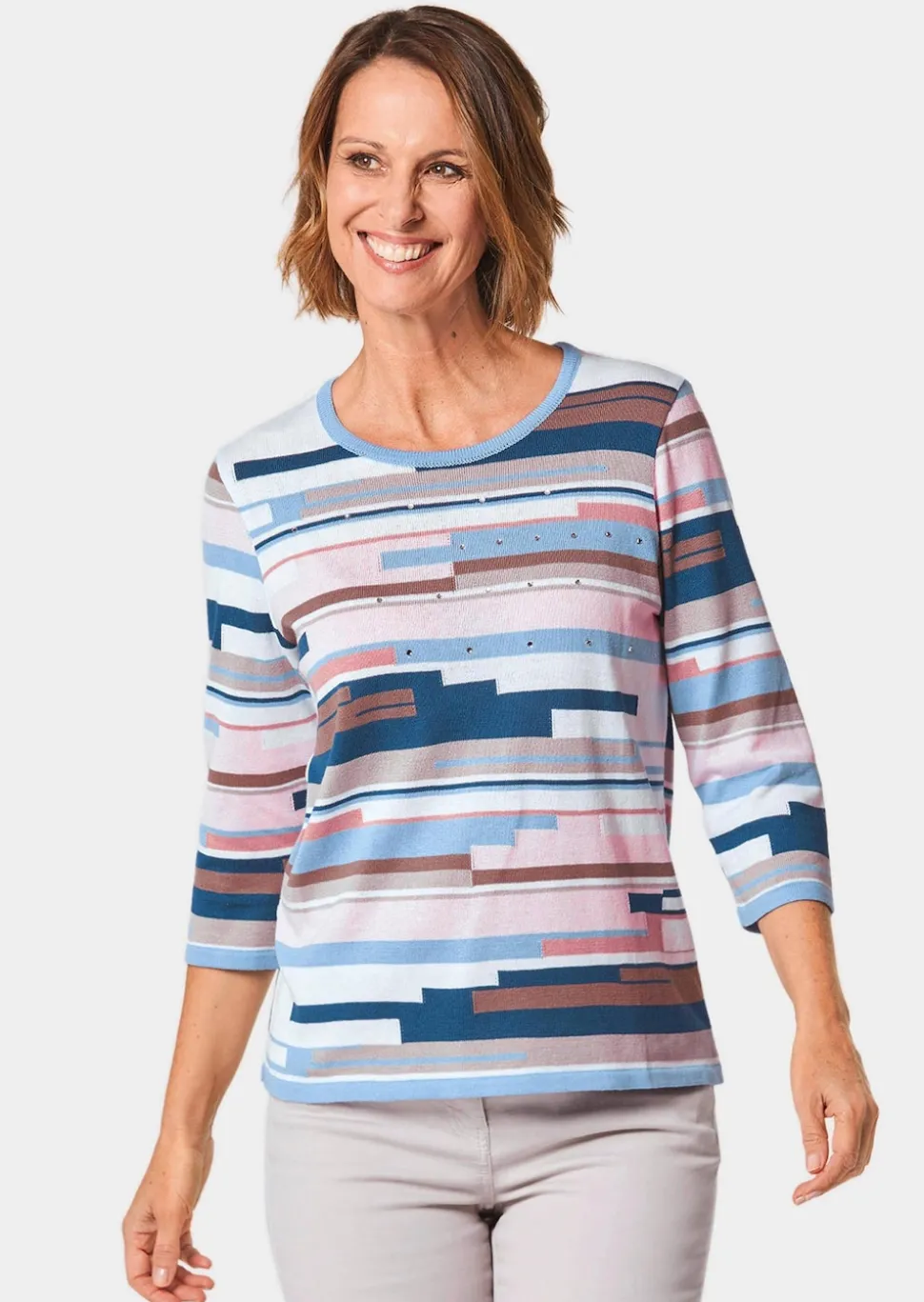 Weicher Pullover mit hochwertiger Intarsie