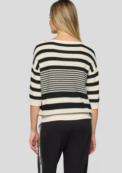 Weicher Ringelpullover mit Baumwolle