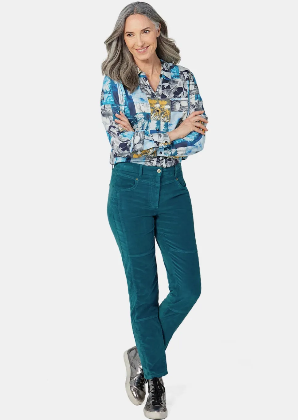 Weiche Samthose LOUISA in bequemer Stretch-Qualität