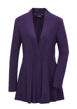 Weich fallende Jersey-Longjacke