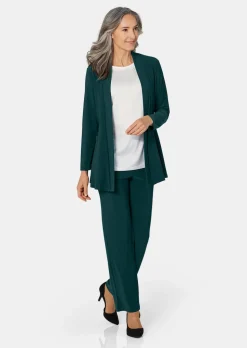 Weich fallende Jersey-Longjacke