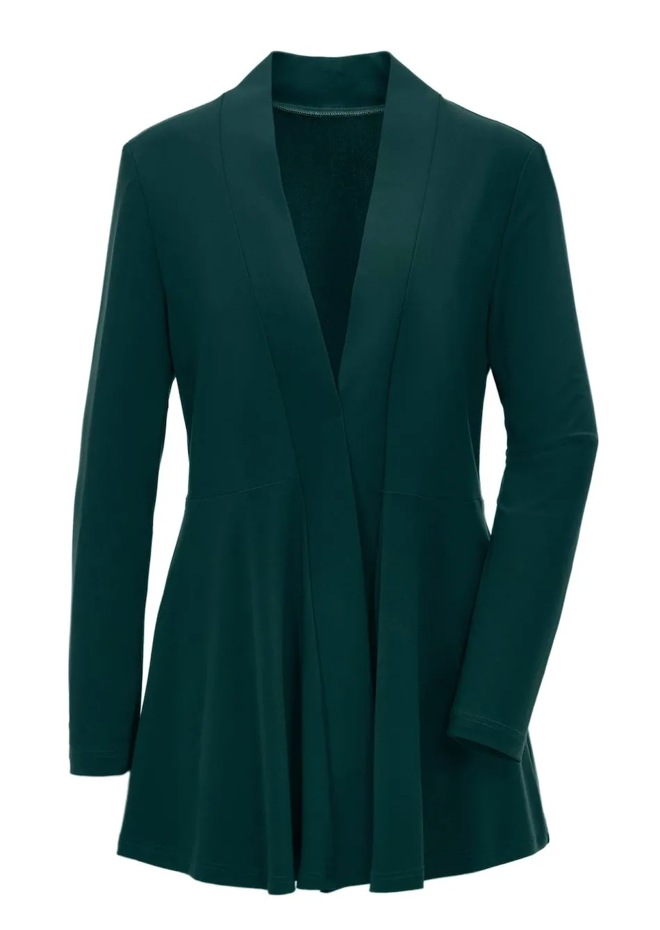 Weich fallende Jersey-Longjacke