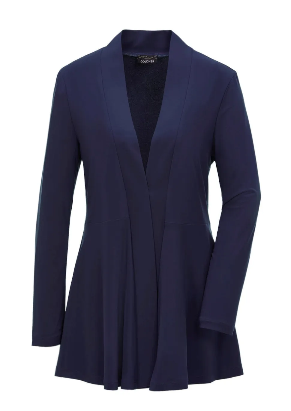 Weich fallende Jersey-Longjacke