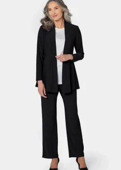 Weich fallende Jersey-Longjacke