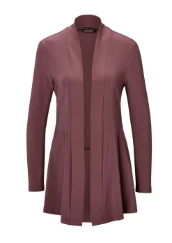 Weich fallende Jersey-Longjacke