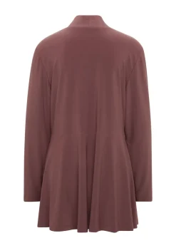 Weich fallende Jersey-Longjacke