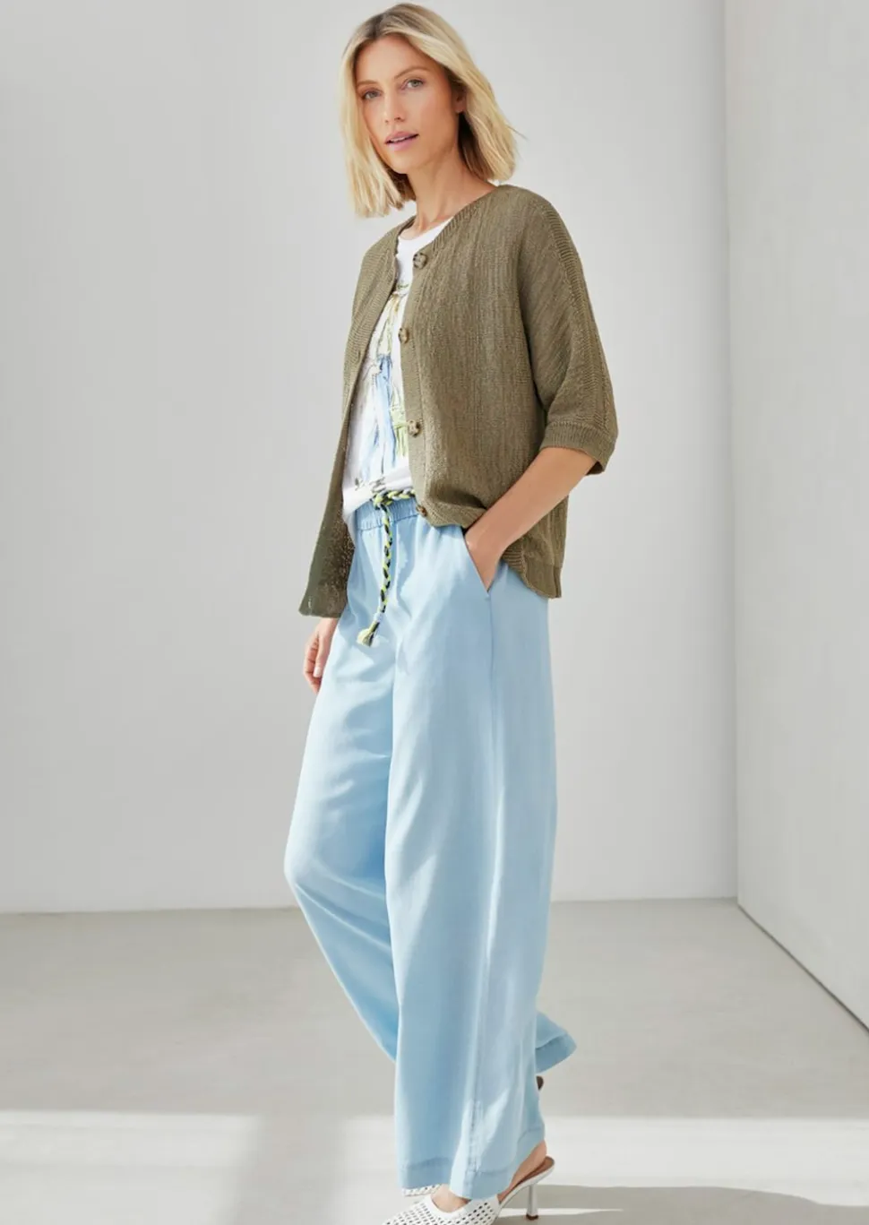 Weite Culotte aus leichtem Lyocell