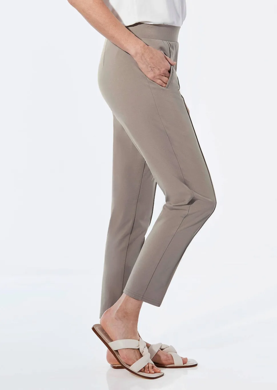Weite Hose SARA aus Viskose-Jersey