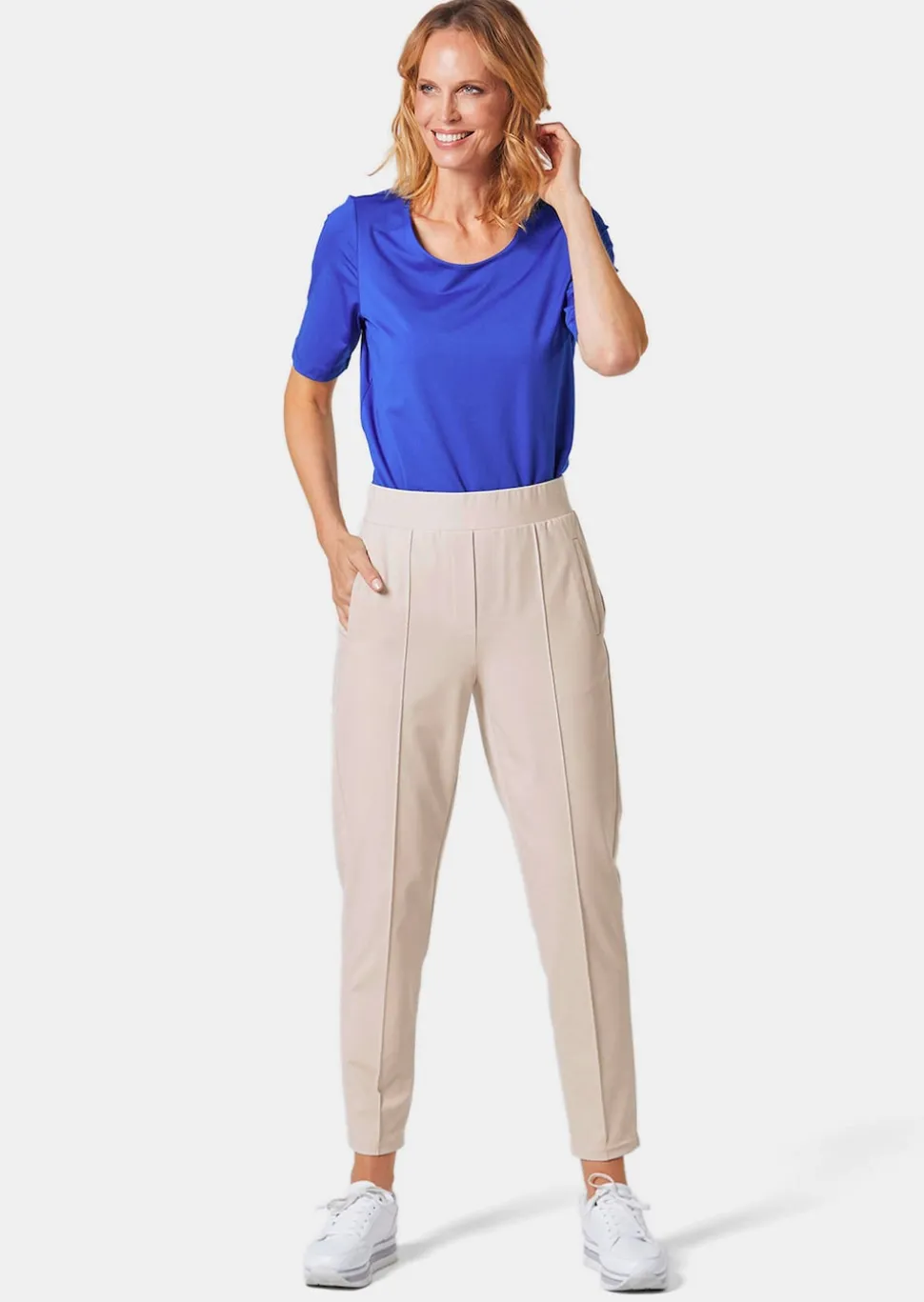 Weite Hose SARA aus Viskose-Jersey