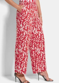Weite Hose VERA aus Viskose-Satin