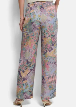 Weite Hose VERA aus Viskose-Satin