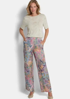 Weite Hose VERA aus Viskose-Satin
